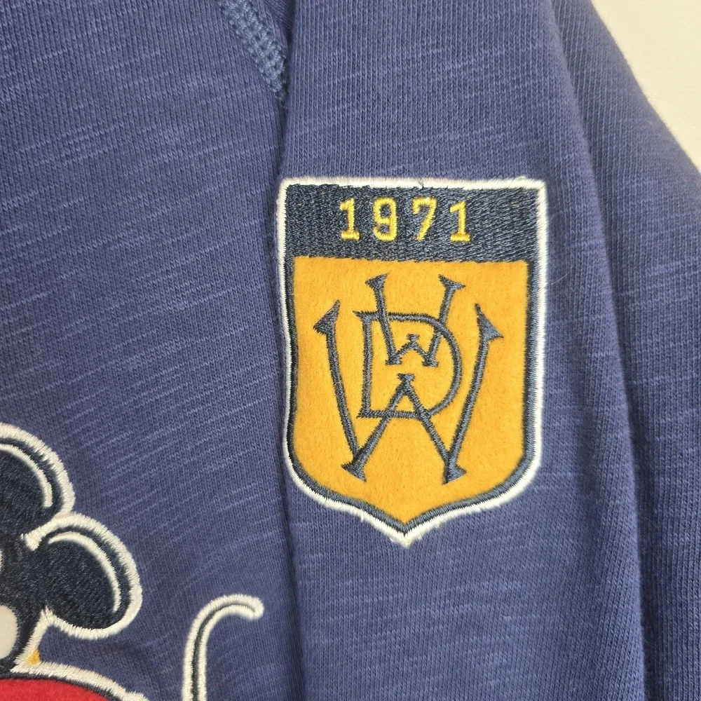 Disney Mens US S WALT DISNEY WORLD 1971 Letterman‎ SWEATSHIRT VARSITY RETRO.E124 - Picture 5 of 12